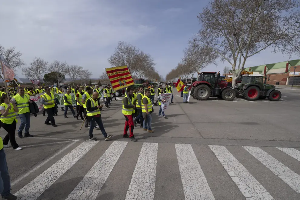 Manifestación de agricultores en Teruel