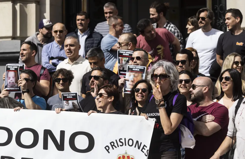 Protesta de funcionarios de prisiones en Zaragoza