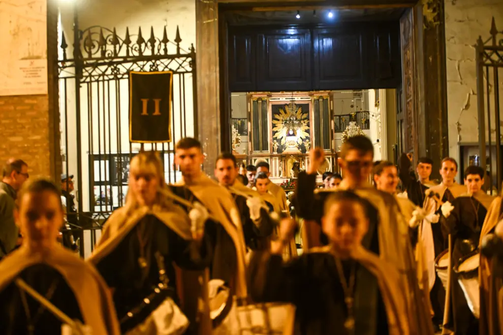 Semana Santa en Zaragoza 2024: viacrucis de Viernes de Dolores de la Oración en el Huerto