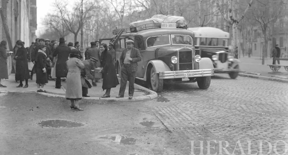 Vehículo Daroca-Zaragoza en los años 40