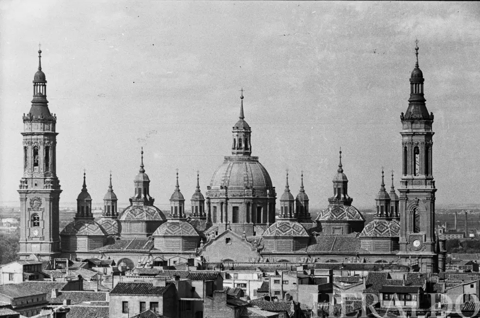 Vista de la Basílica del Pilar de Zaragoza