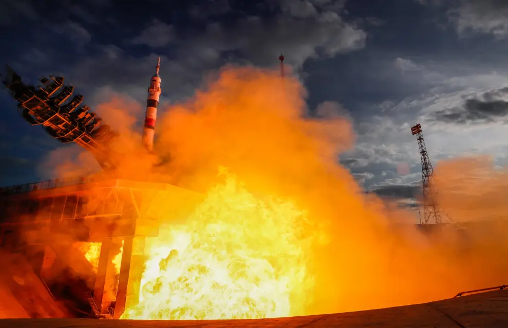 Lanzamiento de la nave Soyuz MS-25