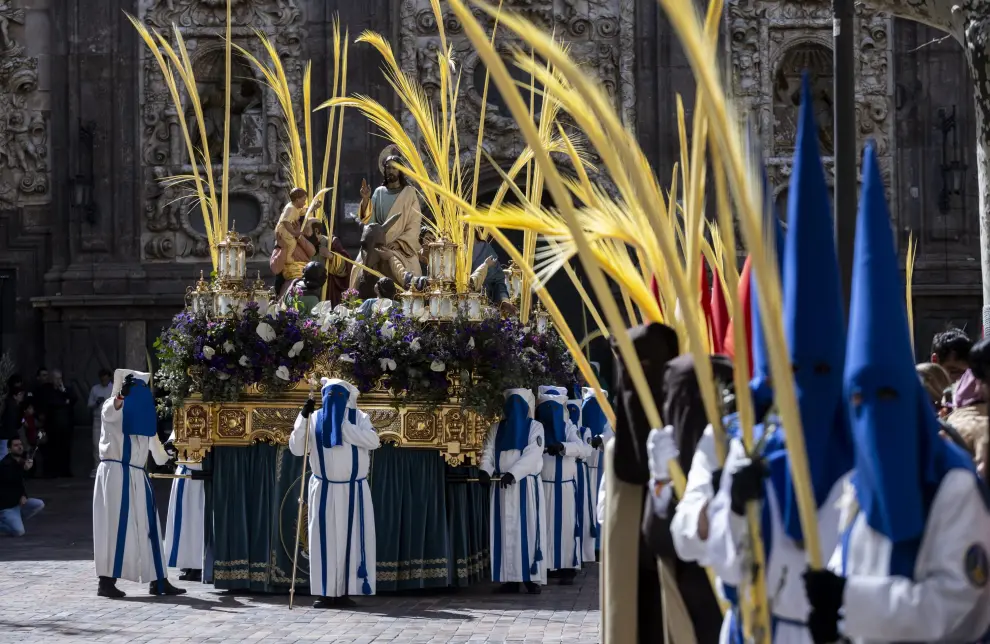 Semana Santa 2024: Procesión de las Palmas, Domingo de Ramos, de Zaragoza