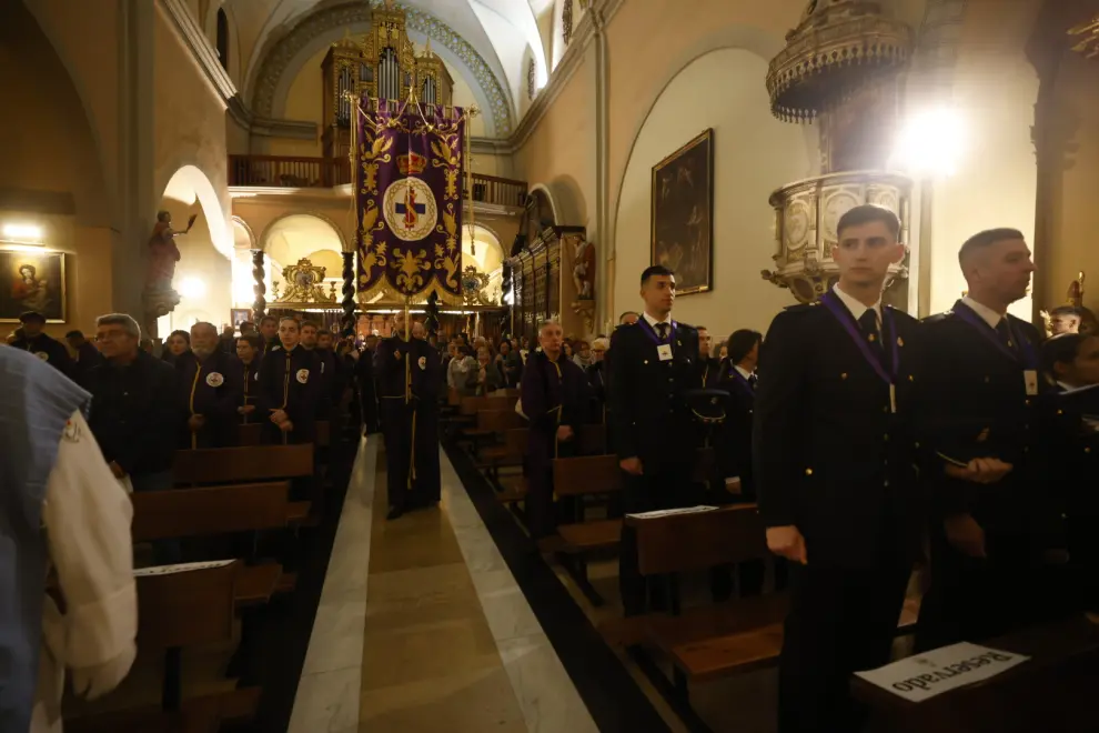 Semana Santa Zaragoza 2024: procesión de Jesús Nazareno desde la iglesia de San Miguel