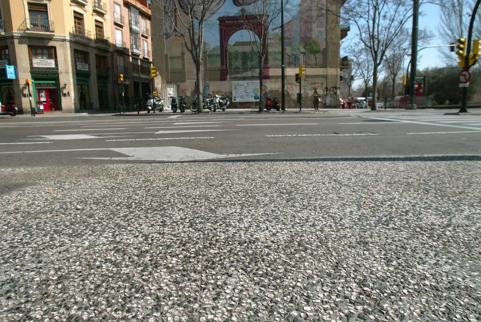 La plaza de San Miguel de Zaragoza.