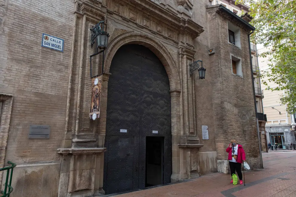 La plaza de San Miguel de Zaragoza.