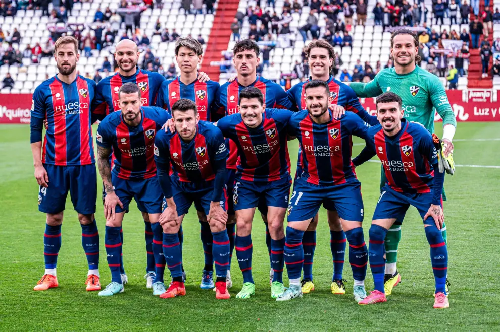 Imágenes del encuentro en el Albacete y la SD Huesca, correspondiente a la jornada 33 de La Liga Hypermotion.
