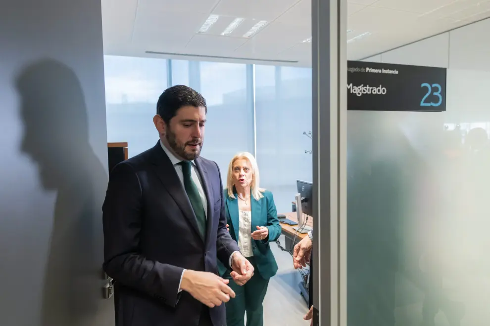 Alejandro Nolasco inaugura el juzgado 23 en la Ciudad de la Justicia de Zaragoza