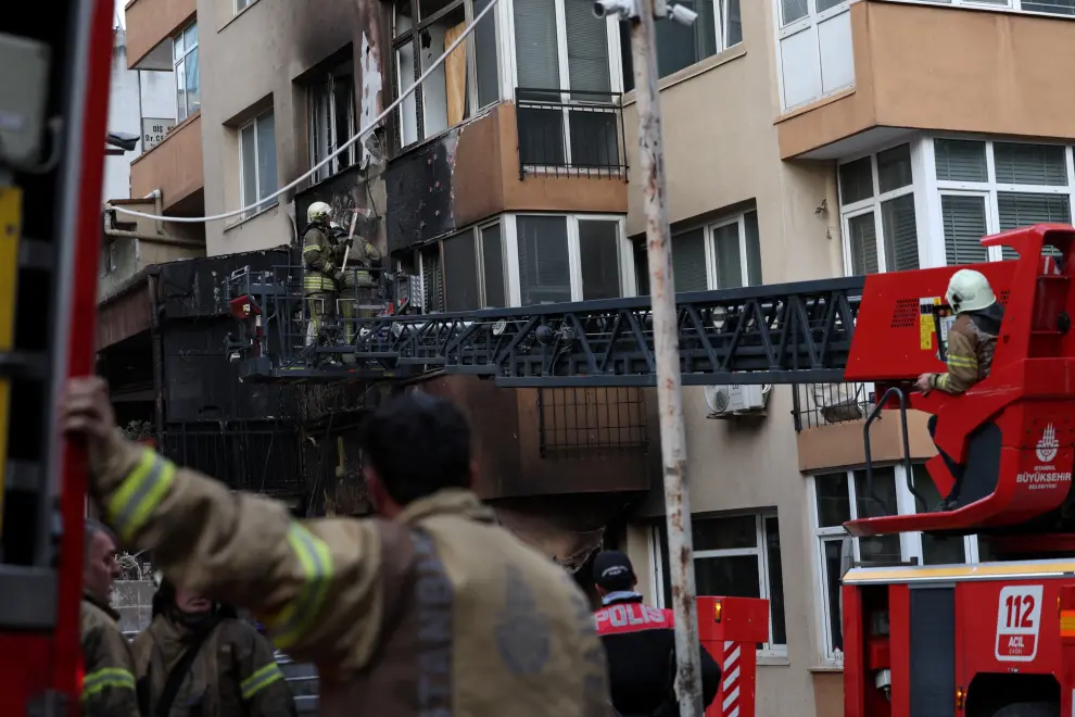 Incendio en Estambul