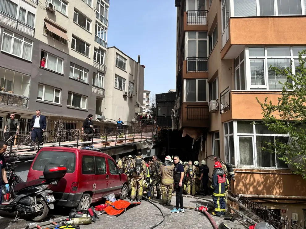 Incendio en Estambul, Turquía