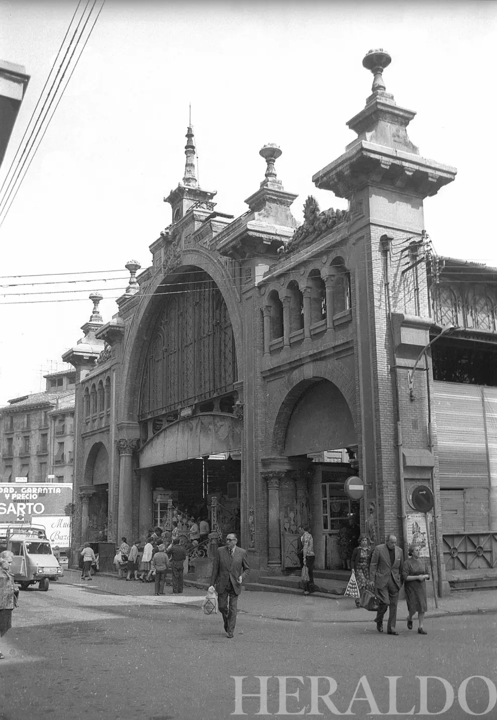 Mercado Central de Zaragoza en la década de los 60.