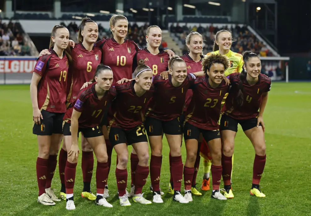 Partido Bélgica-España, primer partido de la fase de clasificación para la Eurocopa femenina