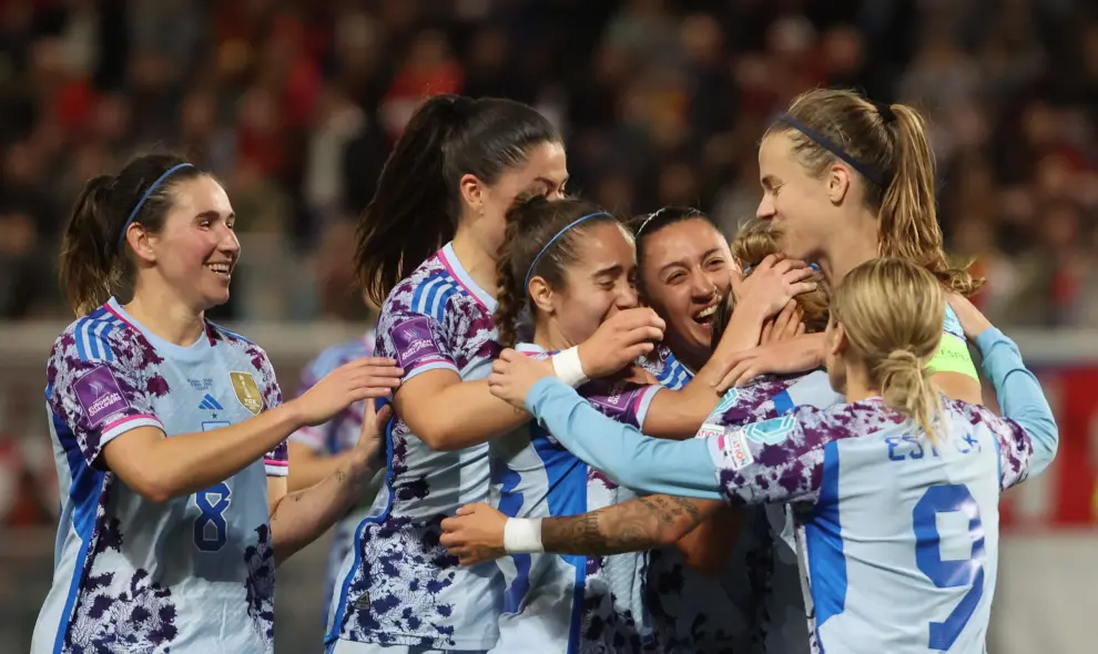 Partido Bélgica-España, primer partido de la fase de clasificación para la Eurocopa femenina
