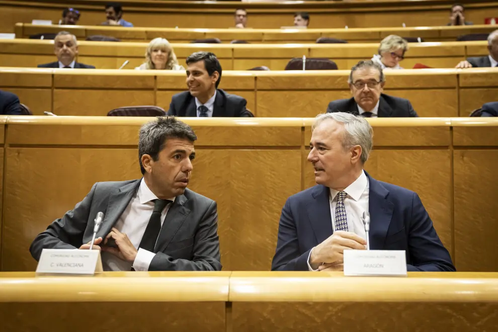 Azcón lleva al Senado su oposición a la ley de amnistía