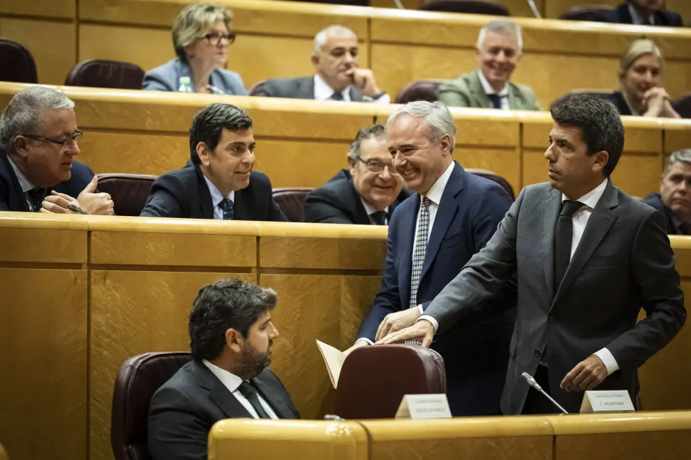 Azcón lleva al Senado su oposición a la ley de amnistía