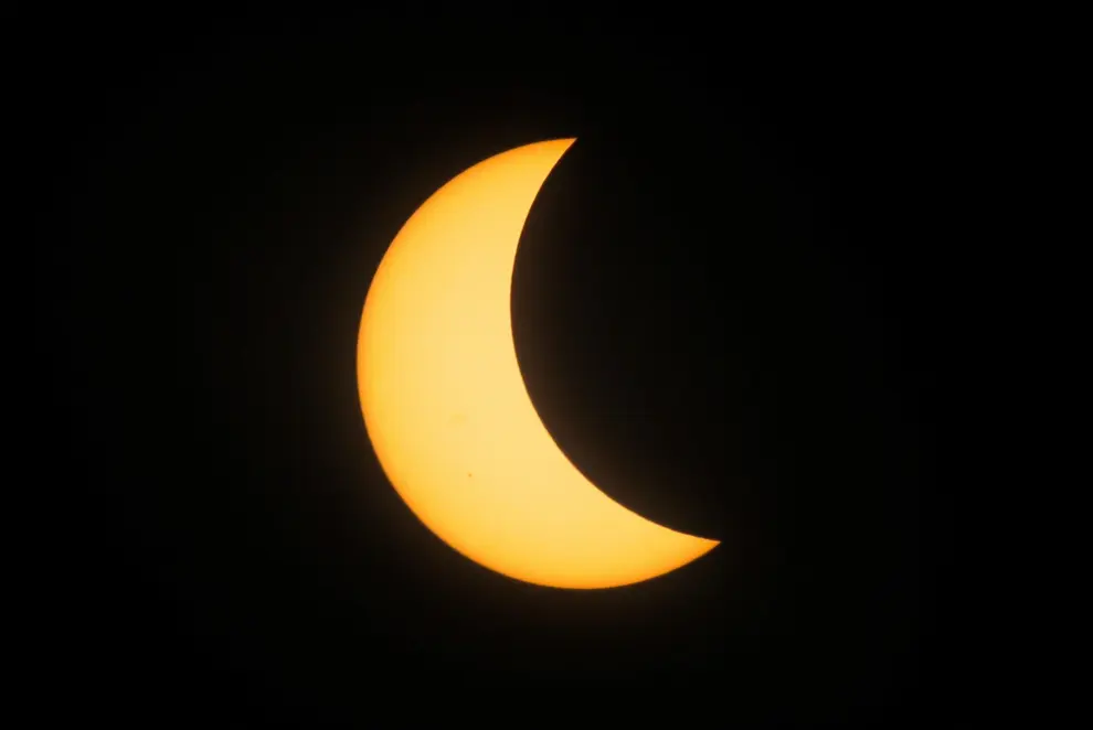 El eclipse, visto desde Mazatlan (México)