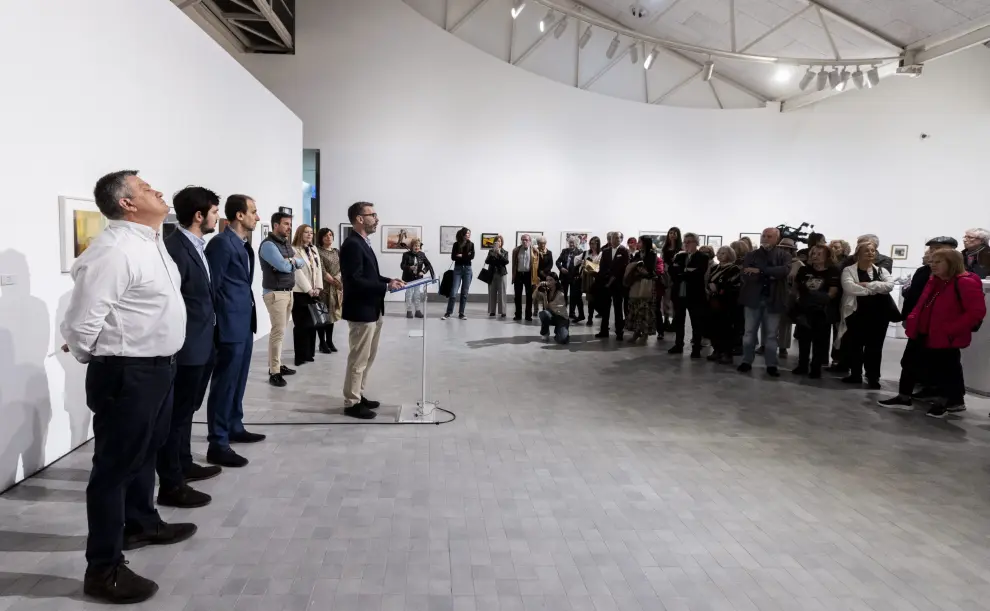 Inauguración de la exposición solidaria de Aspanoa en el Pablo Serrano