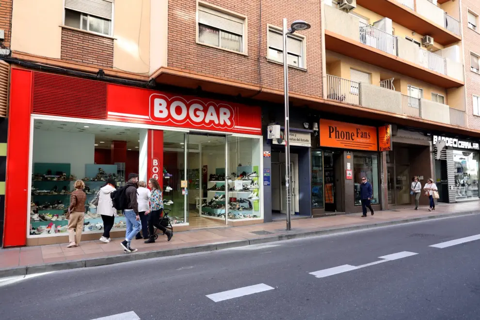 Comercio en el paseo de Teruel de Zaragoza