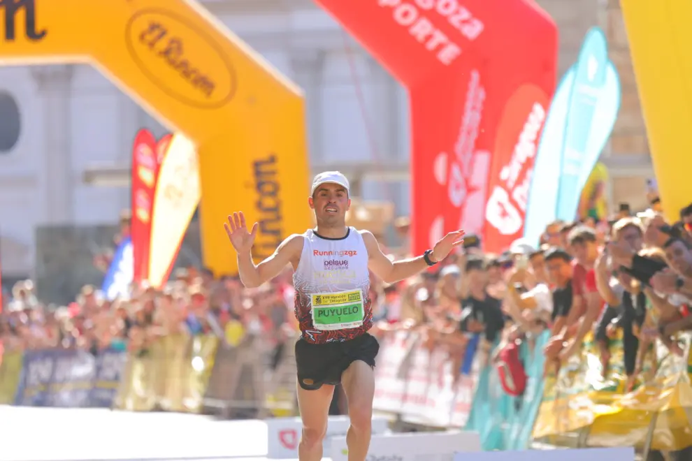 Las mejores fotos del maratón y la 10K de Zaragoza 2024: llegada de los ganadores