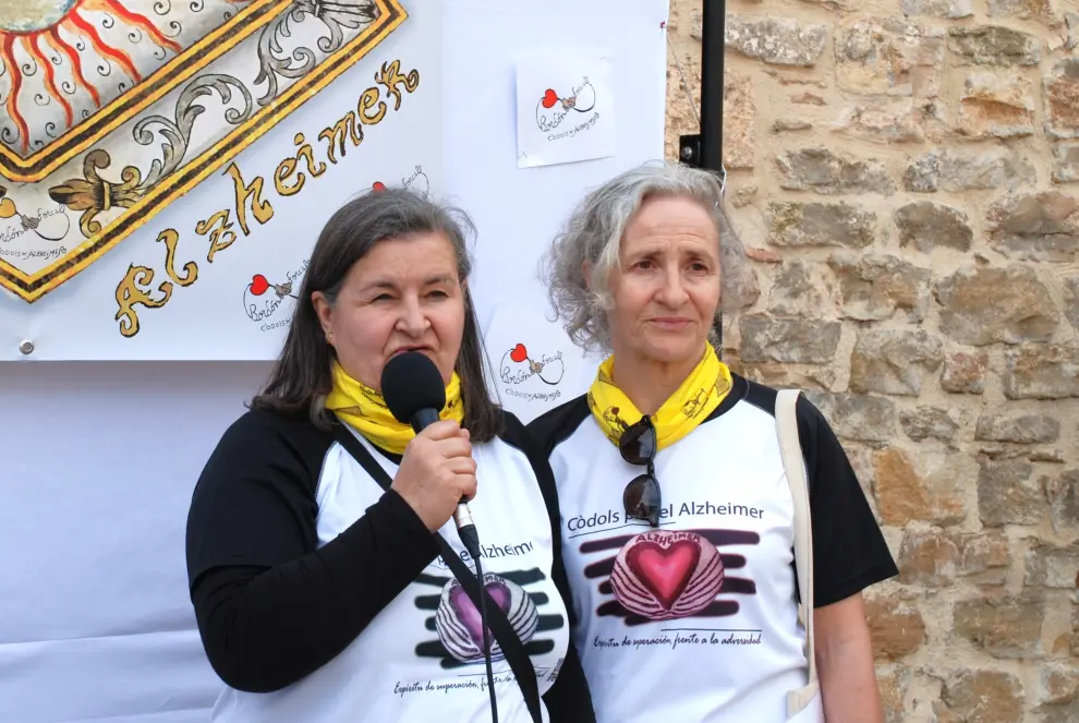 Emotiva jornada por el alzhéimer en Bordón, el abrazo solidario entre dos pueblos.