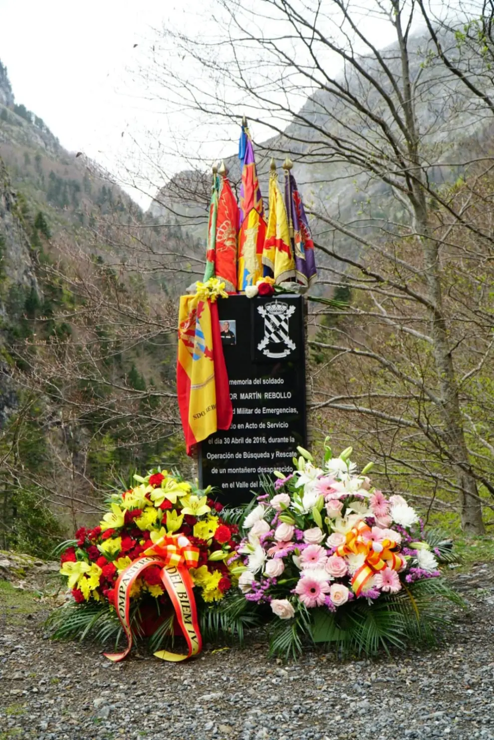 Homenaje al militar de la UME muerto en Bujaruelo.