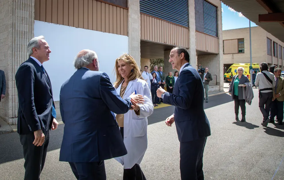 Visita de Jorge Azcón al Hospital Ernest Lluch de Calatayud
