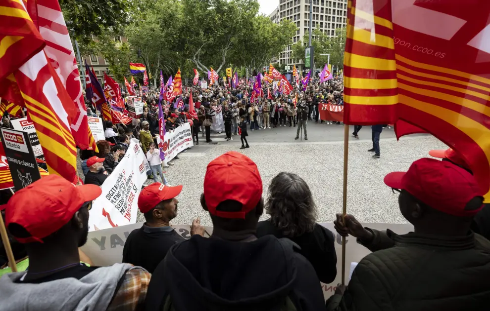 Día de los Trabajadores 2024: foto de la manifestación del 1 de mayo en Zaragoza