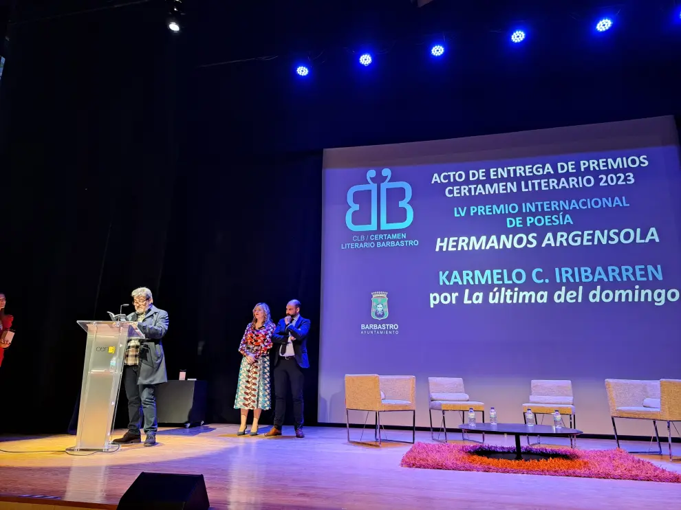 Entrega de los premios a los ganadores del Certamen Literario de 2023.