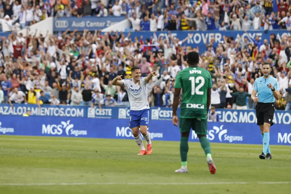 Partido Real Zaragoza-Burgos, jornada 38 de Segunda División, en La Romareda