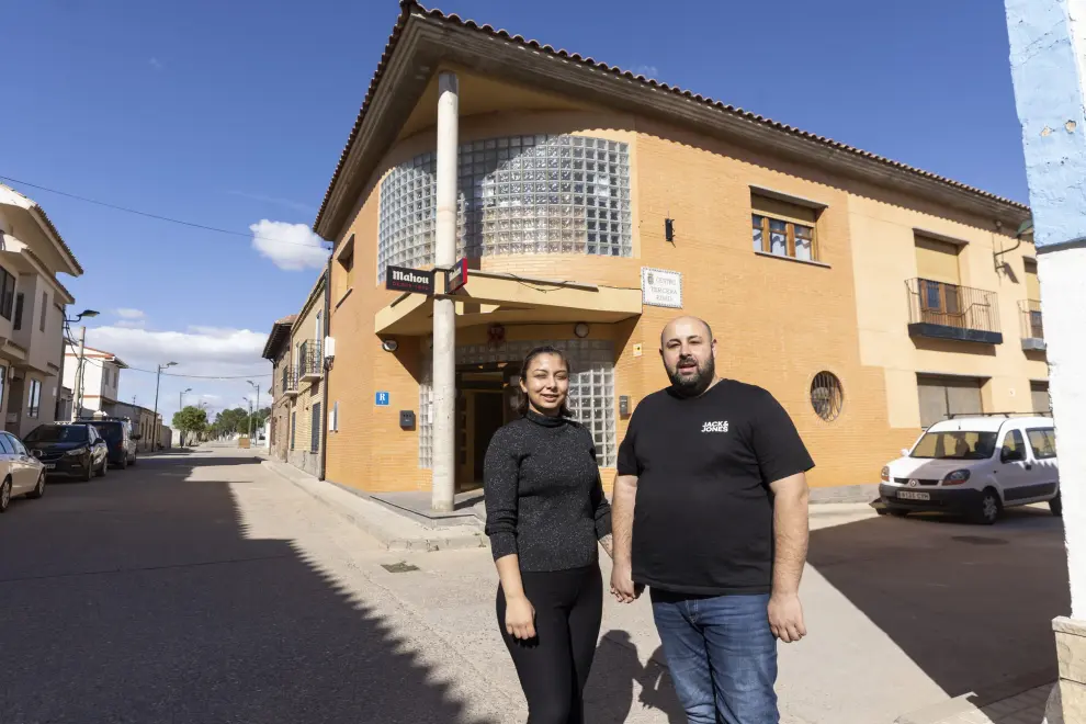 Mariano y Teresa, en el nuevo local.