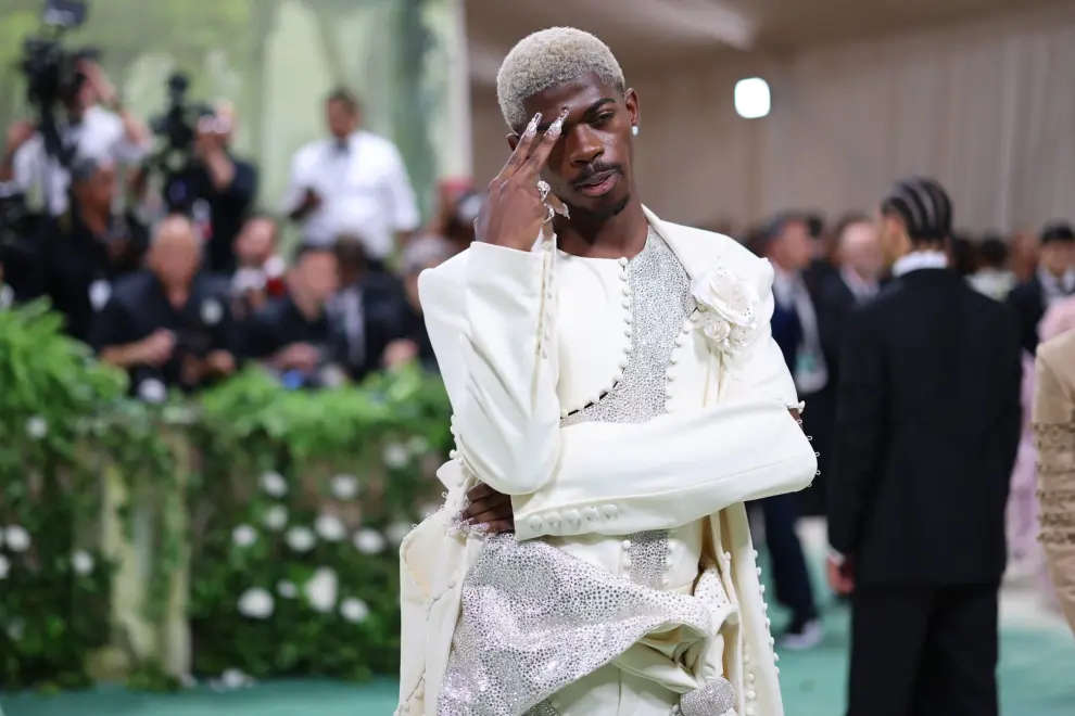 El cantante Lil Nas X en la Met Gala 2024