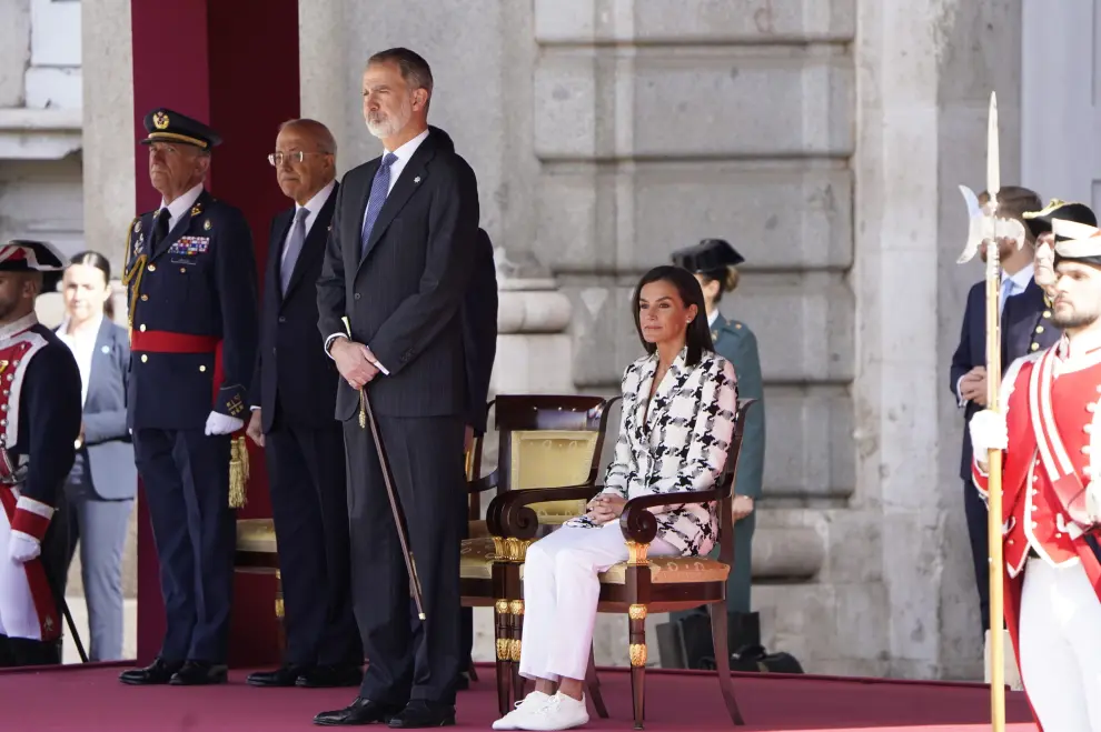 El rey Felipe VI y la reina Letizia presiden el acto por el Bicentenario de la Policía Nacional.