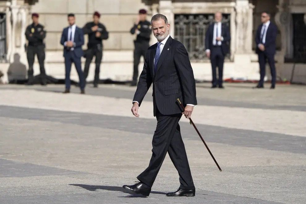 El rey Felipe VI y la reina Letizia presiden el acto por el Bicentenario de la Policía Nacional.