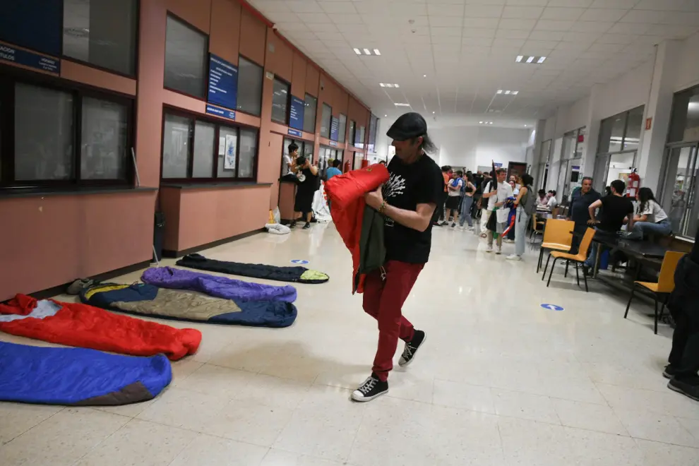 Encierro por Palestina en la Universidad de Zaragoza