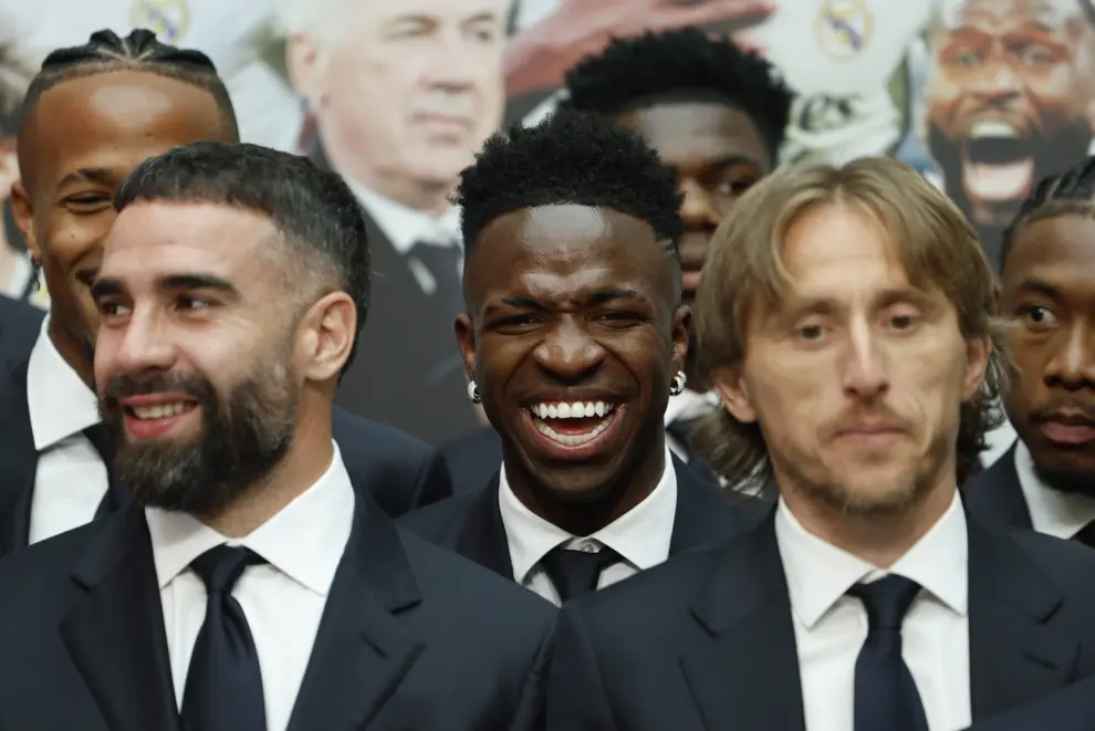 El Real Madrid recibe el trofeo de su trigésimo sexta Liga e inicia las celebraciones ESPAÑA FÚTBOL REAL MADRID