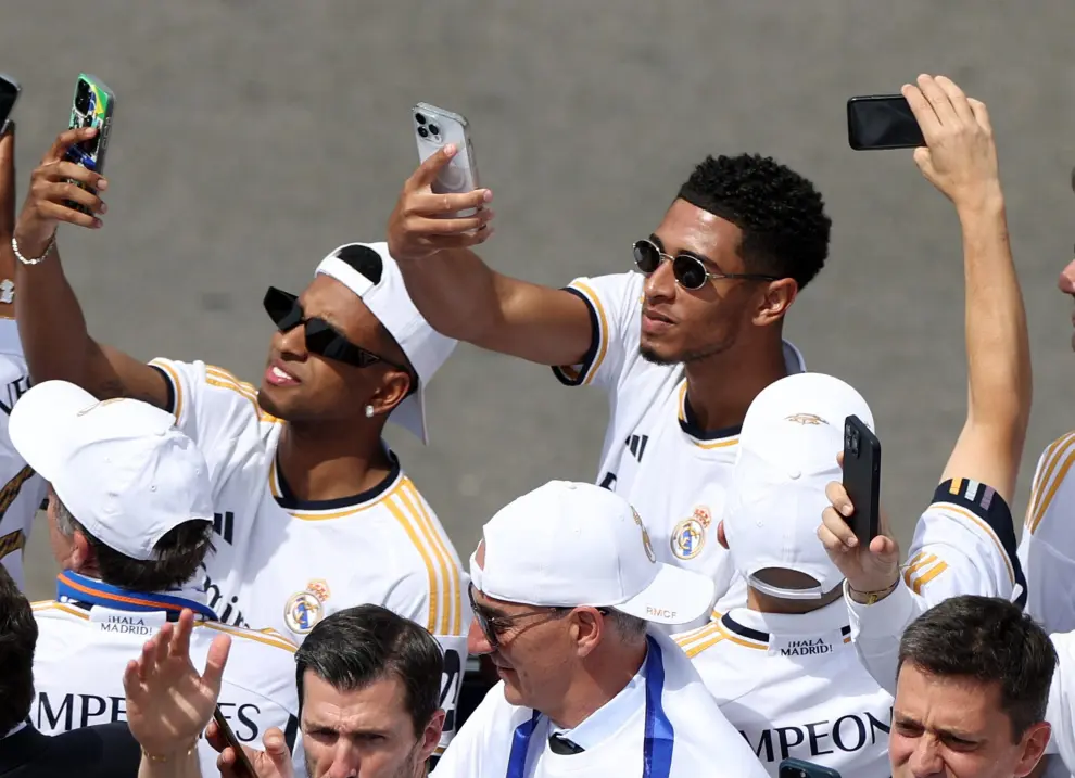 Foto de las celebraciones en Cibeles del Real Madrid por el títluo de la Liga