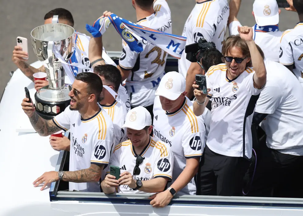 Foto de las celebraciones en Cibeles del Real Madrid por el títluo de la Liga