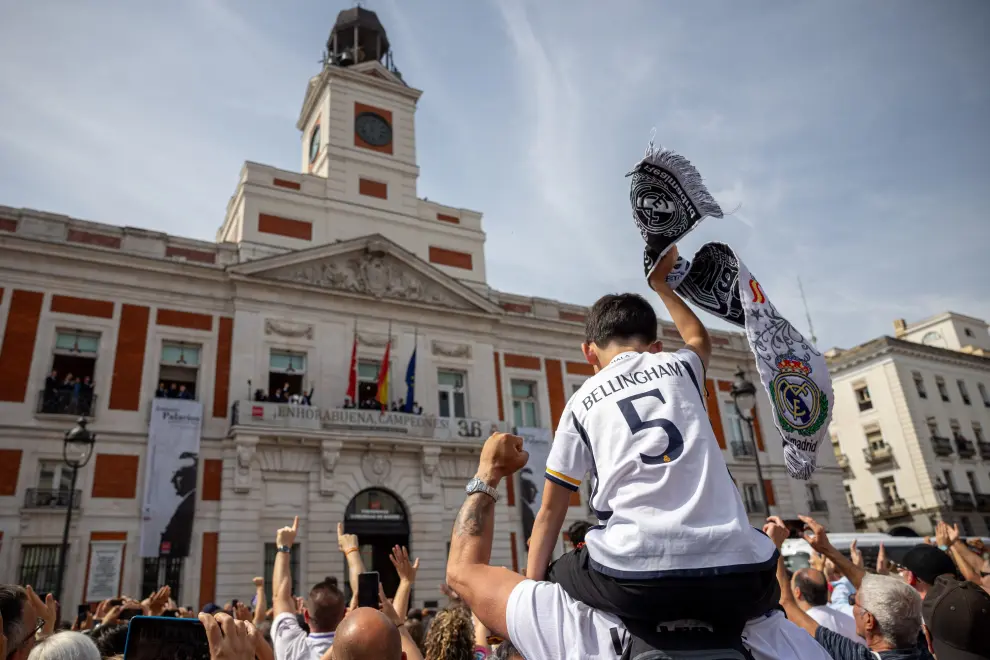 Foto de las celebraciones en Cibeles del Real Madrid por el títluo de la Liga