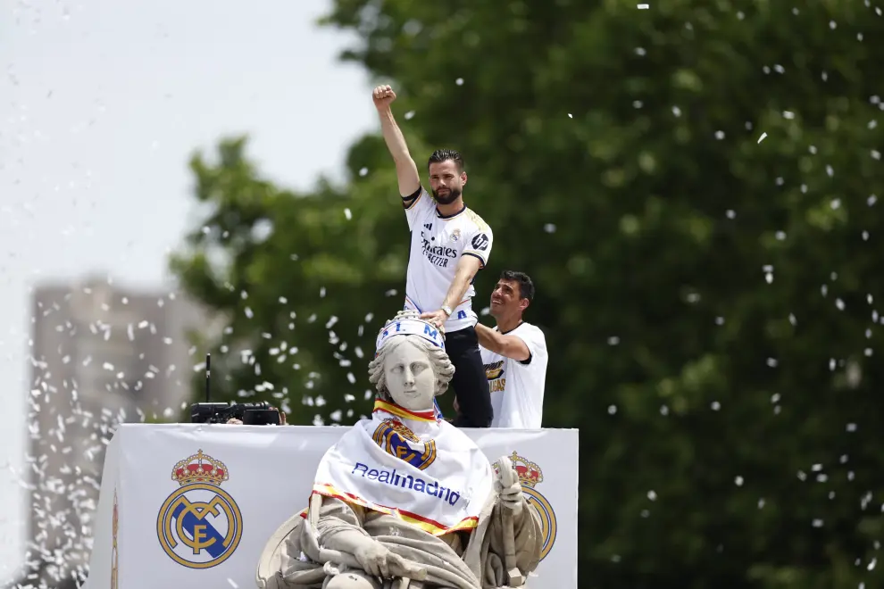 Foto de las celebraciones en Cibeles del Real Madrid por el títluo de la Liga