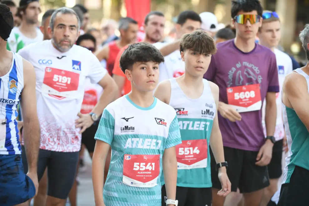 La buena temperatura ha permitido disfrutar de una agradable carrera por Zaragoza.