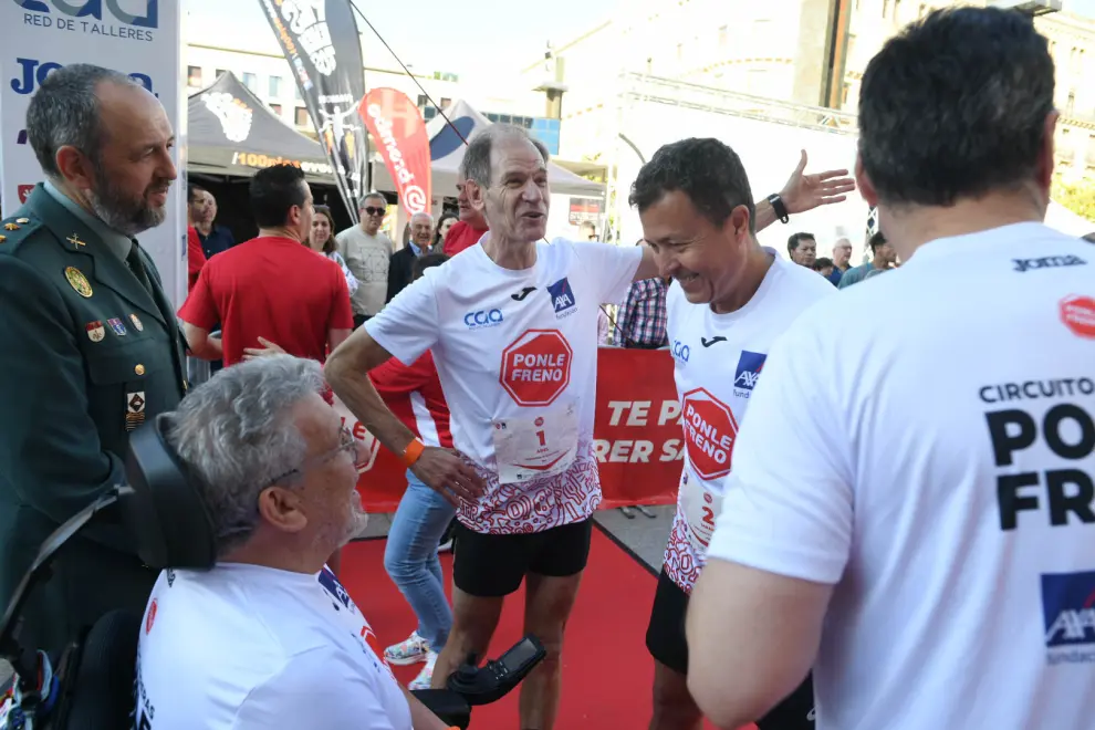 La buena temperatura ha permitido disfrutar de una agradable carrera por Zaragoza.