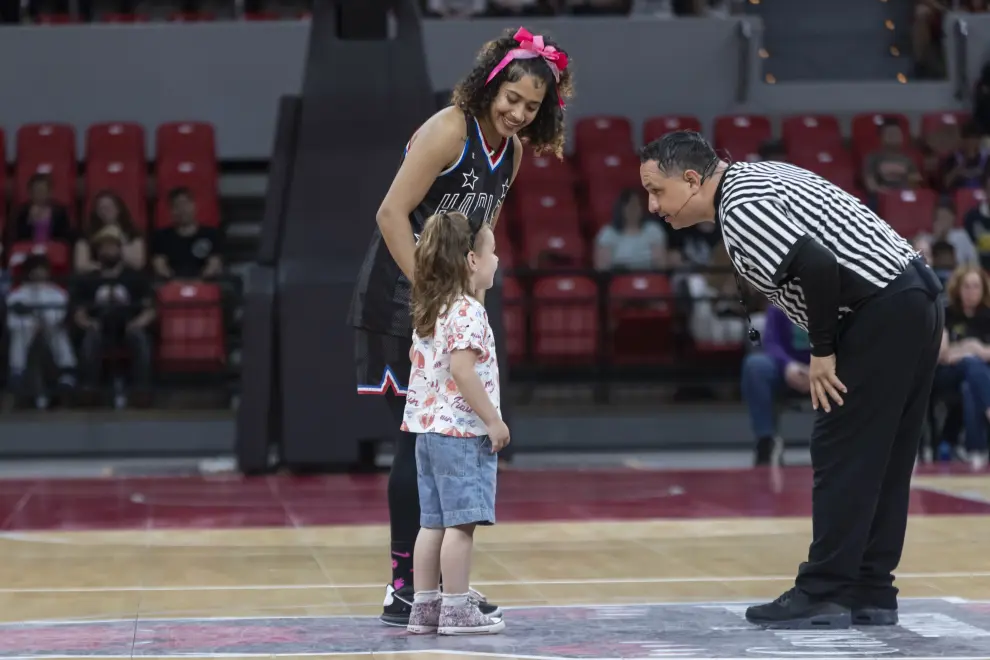 Actuación de los míticos Harlem Globetrotters en el pabellón Príncipe Felipe de Zaragoza