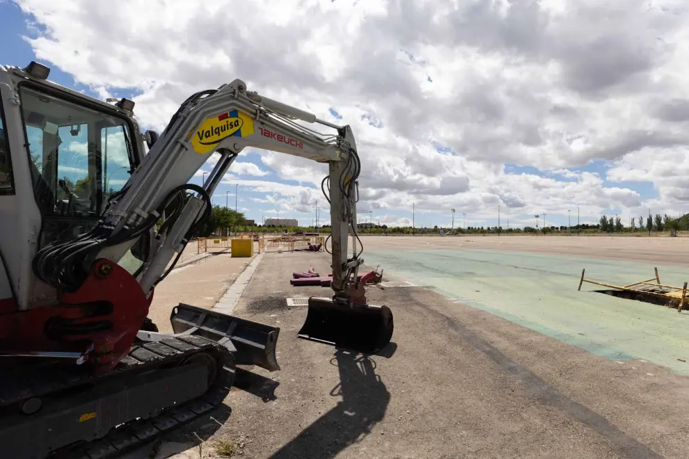 Comienzan las obras para acondicionar el ferial de Valdespartera.