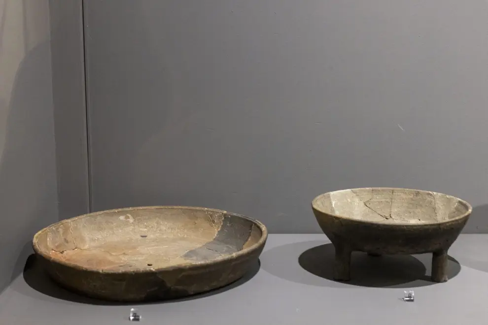 Piezas gastronómicas en el Museo de Zaragoza.