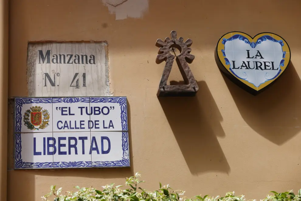 El Tubo y la calle Laurel de Logroño se hermanan en las Cuatro Esquinas de Zaragoza.