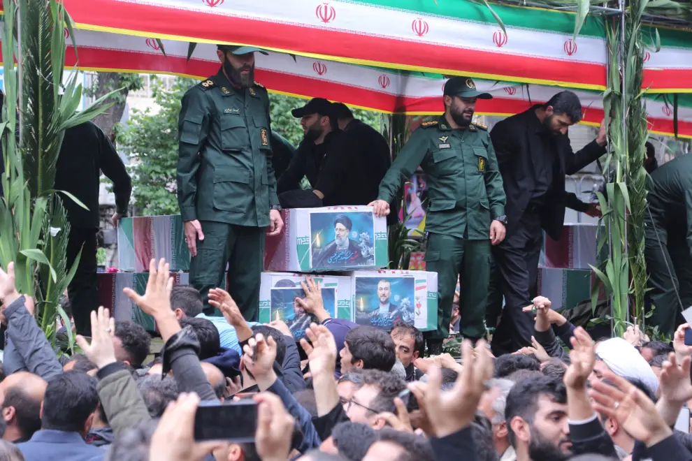 Cortejo fúnebre en Tabriz por la muerte del presidente de Irán, Ebrahim Raisí IRAN PRESIDENT FUNERAL