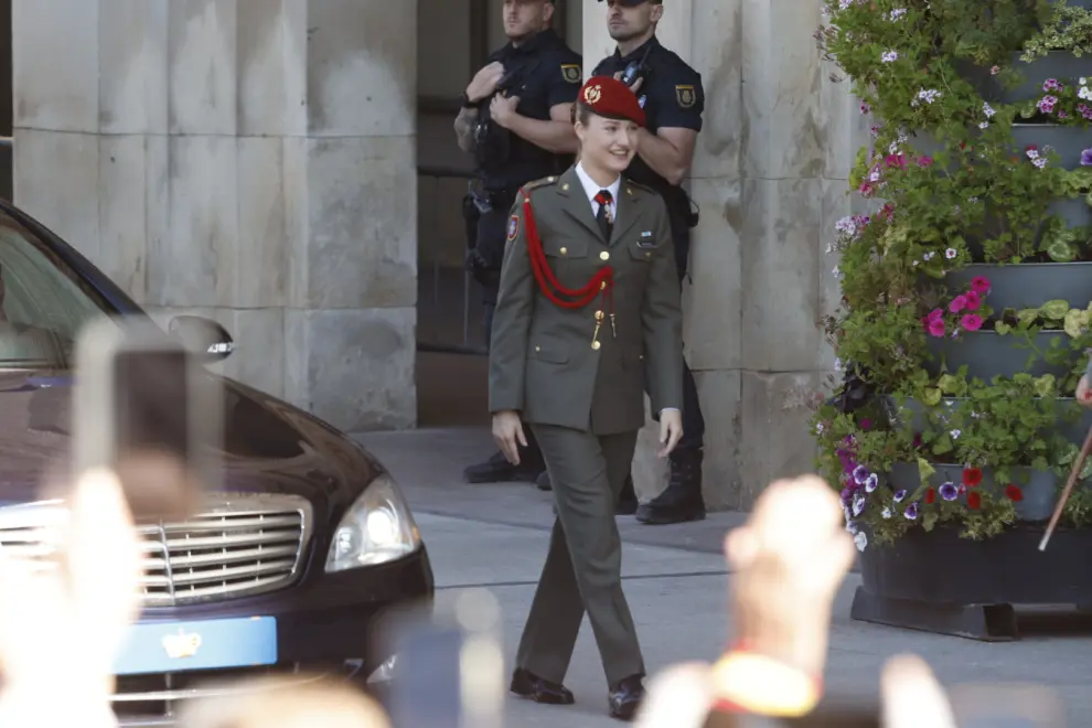 Homenaje a la princesa Leonor en el Ayuntamiento de Zaragoza