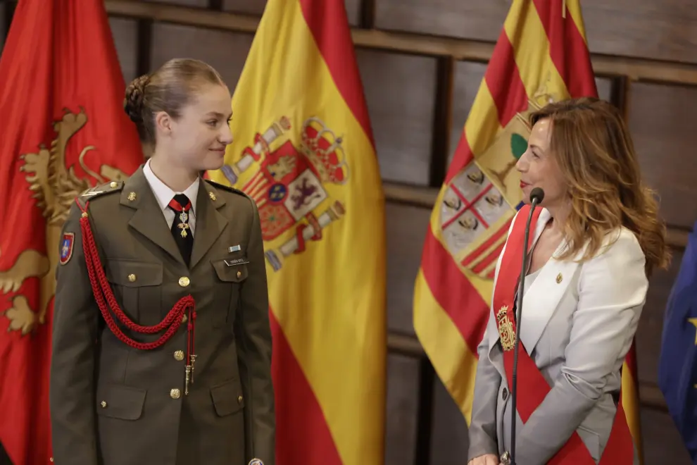 Homenaje a la princesa Leonor en el Ayuntamiento de Zaragoza