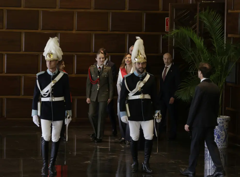 Homenaje a la princesa Leonor en el Ayuntamiento de Zaragoza