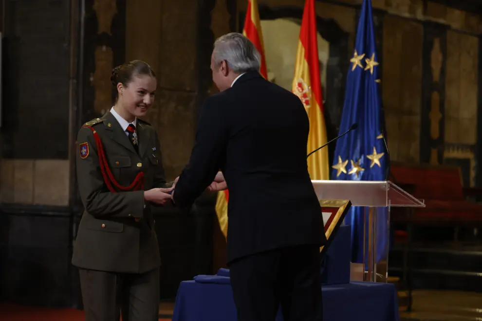 Homenaje a la princesa Leonor en La Seo